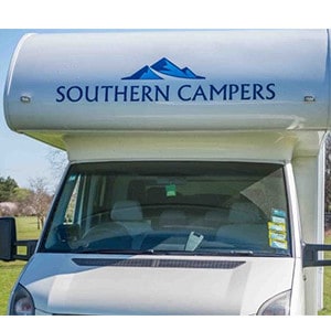 SC Double Cab Motorhome – 6 Berth – front side of motorhome