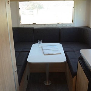 PH GEM Standard Motorhome- 4 Berth – inside table