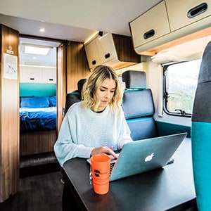 Spaceships Luxury Motorhome – 5 Berth-plenty-of-workspace