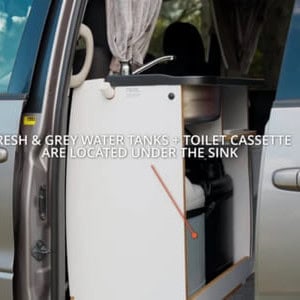 SP Beta 2S SC Campervan – 2 Berth Toilet & Sink