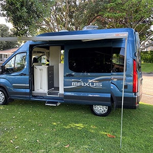 DNZ Deluxe ST Motorhome – 2 Berth-external-side-awning