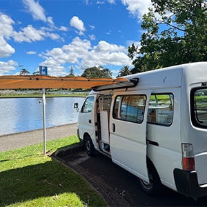 MJ Nissan Caravan Campervan- 2 Berth-awning