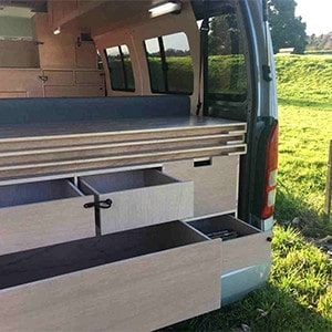 MJ Toyota Hiace Campervan – 2 Berth-drawers