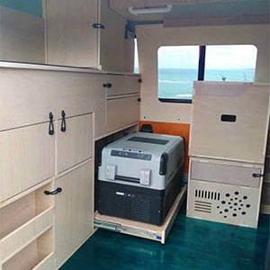 MJ Toyota Hiace Campervan – 2 Berth-storage