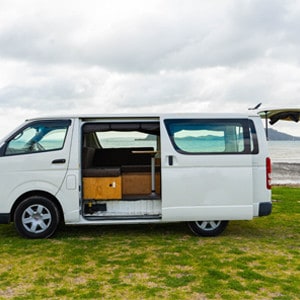 ACT Campervan – 2 Berth-side-door-open