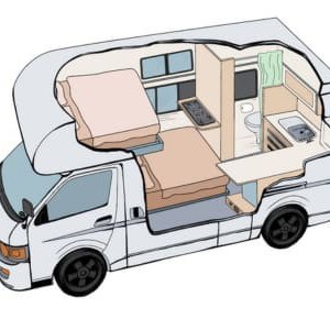 WKC Explorer Campervan – 4 Berth Layout 2