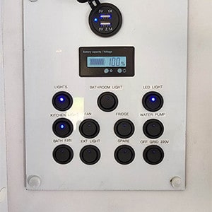 Mad Explorer Motorhome – 2 Berth-control panel