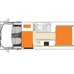 Apollo Euro Plus Motorhome – 2 Berth_floorplan_night