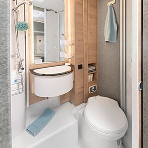 MC Kiwi Compact Motorhome – 3 Berth-toilet-and-shower