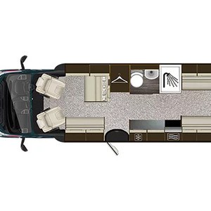 DNZ Imala Deluxe Motorhome – 6 Berth-layout