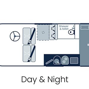 StarRV Polaris Motorhome – 2 Berth-layout