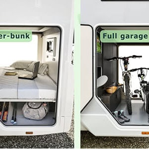 AK Motorhome Bunk – 6 Berth-storage