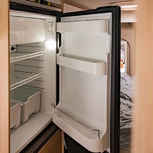 Indie Campers Odyssey Pop Top – 4 Berth-fridge