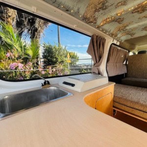 MJ Nissan Medium Roof Campervan- 2 Berth Interior 3