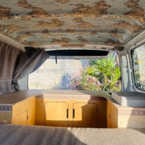 MJ Nissan Medium Roof Campervan- 2 Berth Interior