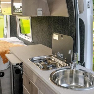 PF Self-contained Motorhome – 2 Berth – Kitchen